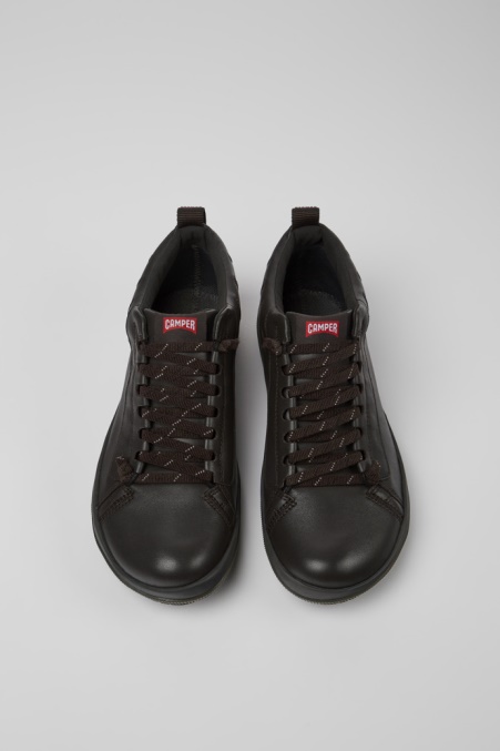 Design Peu Pista Gore-tex Braune Lederschuhe Herren Camper De