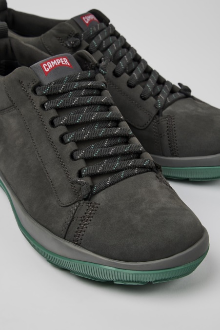 Camper De Design Peu Pista Gore-tex Graue Nubukschuhe Für Herren