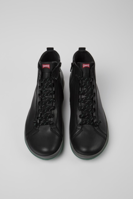 Peu Pista Gore-tex Schwarze Lederstiefeletten Für Herren Camper De Neu Eingetroffen