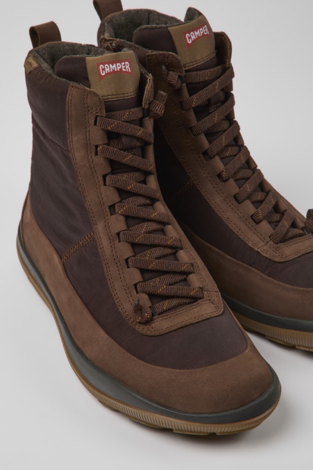 Camper De Design Peu Pista Braune Stiefel Für Herren