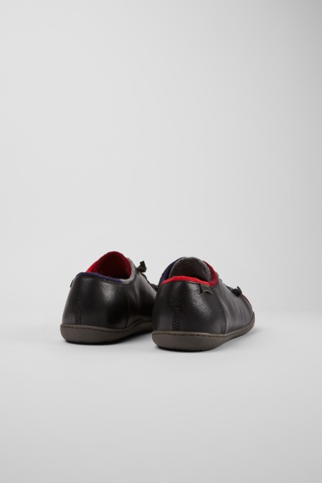 Design Twins Schwarze Leder- Und Wollschuhe Für Herren Camper De