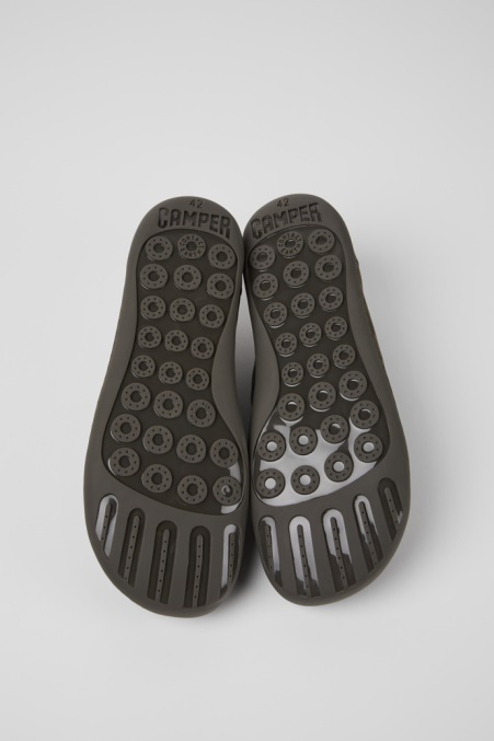 Exklusive Camper De Peu Graue Lederschuhe Für Herren