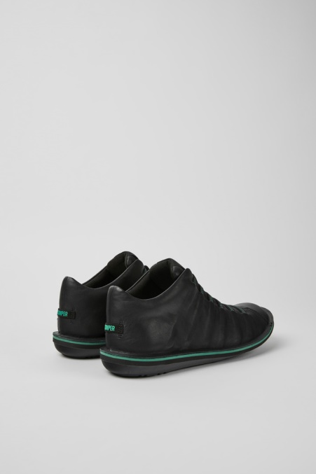 Camper De Beetle Schwarze Lederstiefeletten Für Herren Neu Eingetroffen