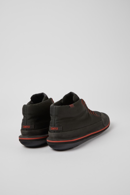 Design Beetle Dunkelgraue Stiefeletten Aus Textil Und Nubukleder Für Herren Camper De