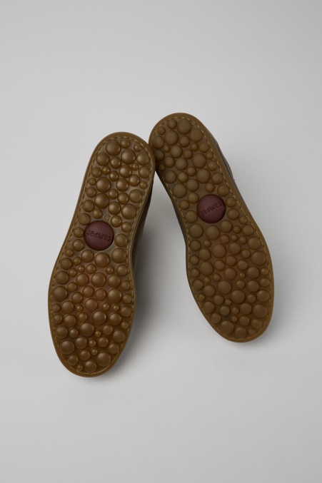 Camper De Pelotas Dunkelbraune Lederstiefeletten Für Herren Neu Eingetroffen