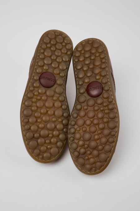 Pelotas Braune Ledersneaker Für Herren Camper De Neu Eingetroffen