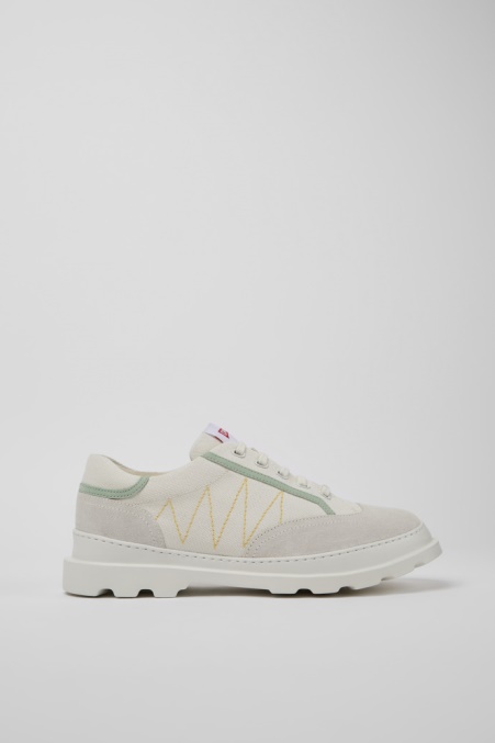 Camper De Brutus Sneaker Für Herren In Weiß Grau Und Grün Neu Eingetroffen