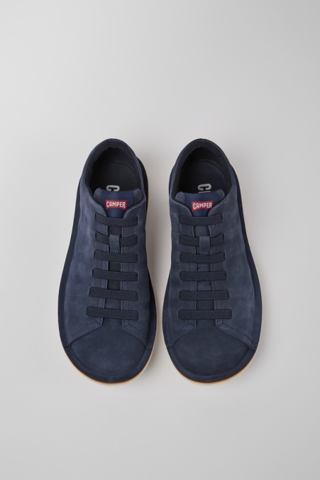 Design Beetle Blue Nubuk Sneaker Für Herren Camper De