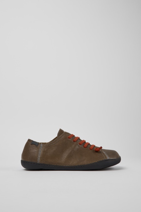 Design Peu Braune Lederschuhe Für Herren Camper De
