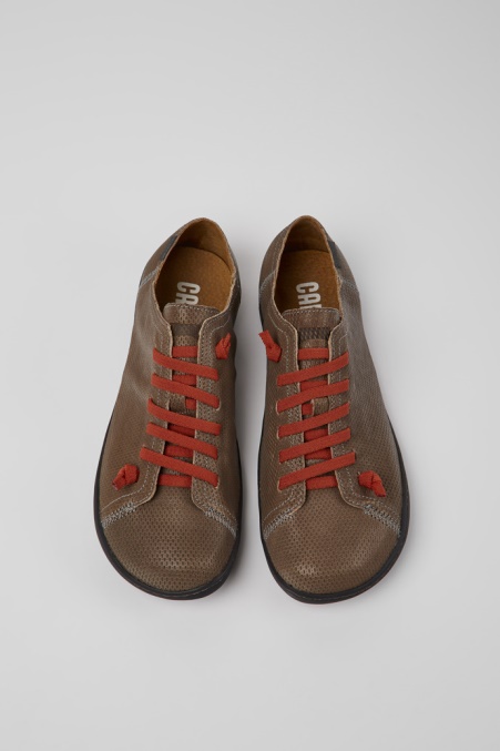 Design Peu Braune Lederschuhe Für Herren Camper De