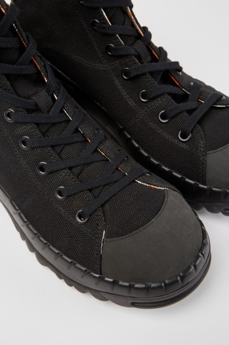Design Teix Schwarze Gummi- Und Bci-baumwollstiefel Camper De
