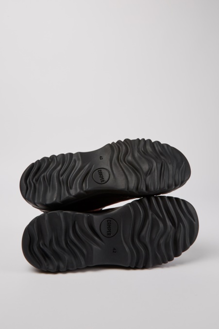 Camper De Teix Weinrote Gummi- Und Bci-baumwollstiefel Neu Eingetroffen