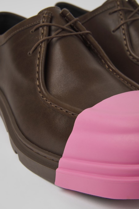 Design Junction Braune Lederschuhe Für Herren Camper De