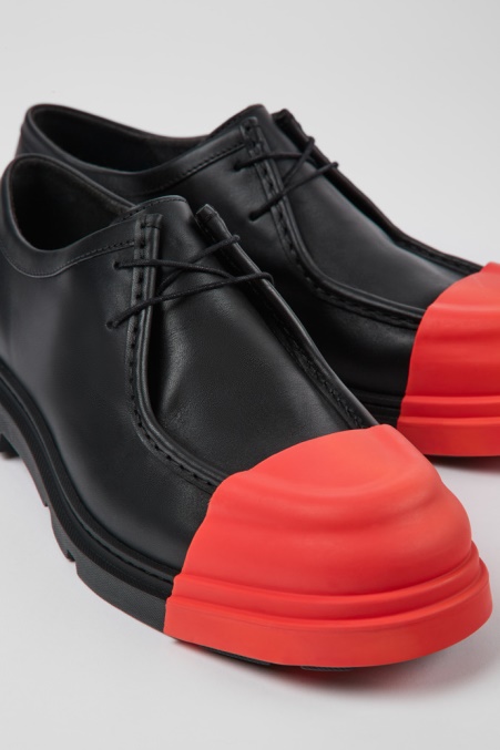 Exklusive Camper De Junction Schwarze Lederschuhe Für Herren