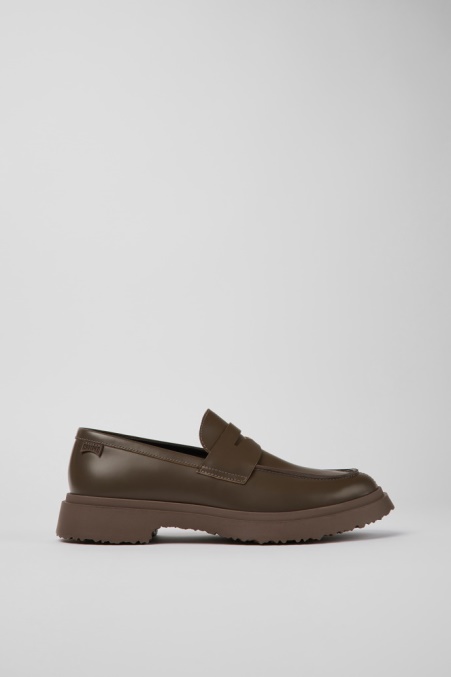 Walden Braun Lederloafer Für Herren Camper De Neu Eingetroffen