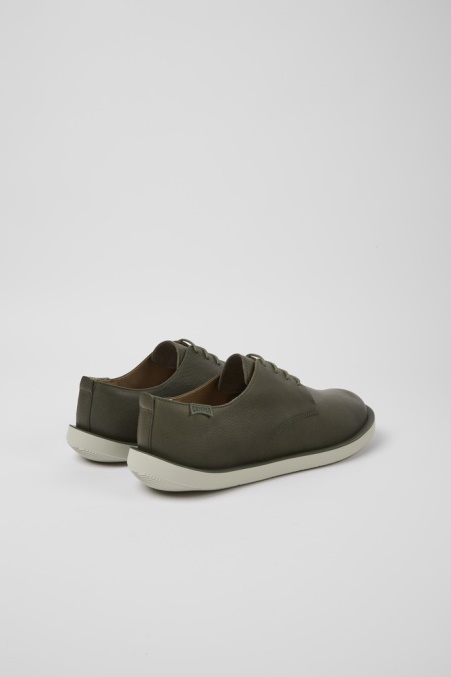 Exklusive Camper De Cart Grüne Lederschuhe Für Herren