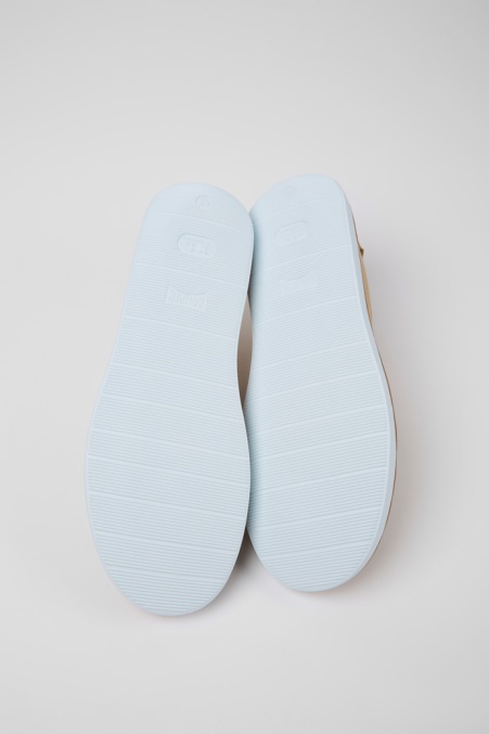 Camper De Design Wagen Beige Textil- Und Nubuklederschuhe Für Herren