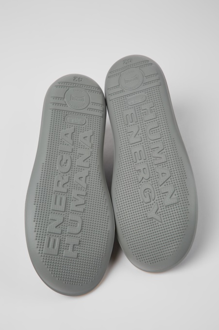 Exklusive Camper De Beetle Dunkelblaue Textil- Und Nubukschuhe Für Herren