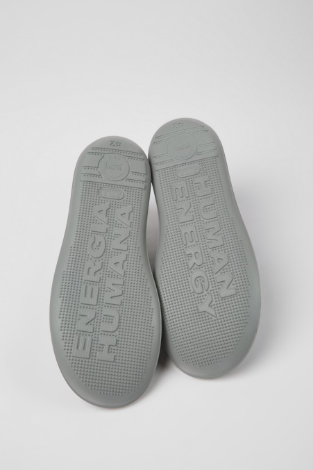 Camper De Beetle Graue Textil- Und Nubukschuhe Für Herren Neu Eingetroffen