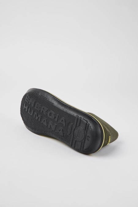 Exklusive Camper De Beetle Green Textil- Und Nubukschuhe Für Herren