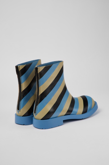 Camper De Mil 1978 Mehrfarbige Lederstiefeletten Für Herren Neu Eingetroffen