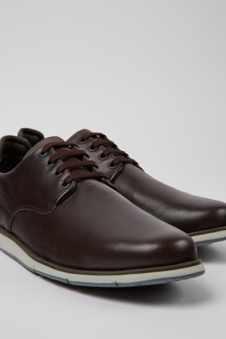 Camper De Design Smith Braune Lederschuhe Für Herren