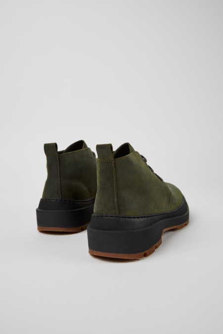 Brutus Trek Michelin Dunkelgrüne Nubukstiefeletten Für Herren Exklusiv Camper De