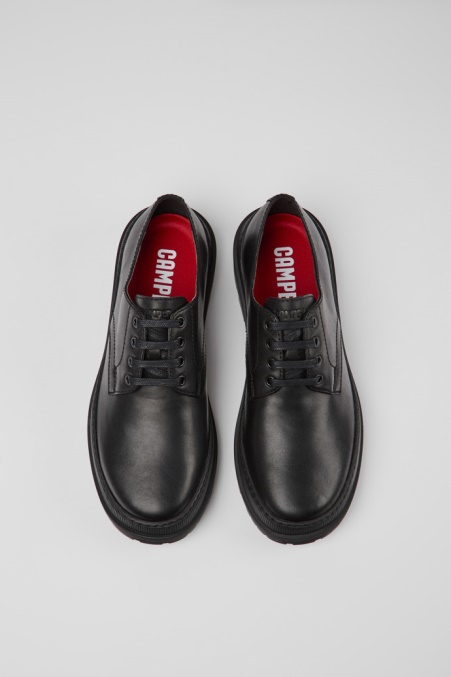 Brutus Trek Michelin Schwarze Lederschuhe Herren Camper De Neu Eingetroffen