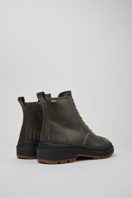 Design Brutus Trek Michelin Dunkelgrüne Nubukstiefeletten Für Herren Camper De