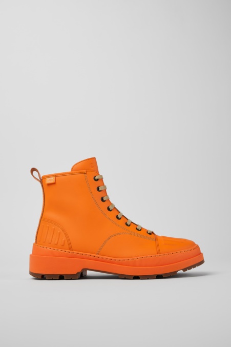 Camper De Design Brutus Trek Michelin Orange Lederstiefeletten Für Herren