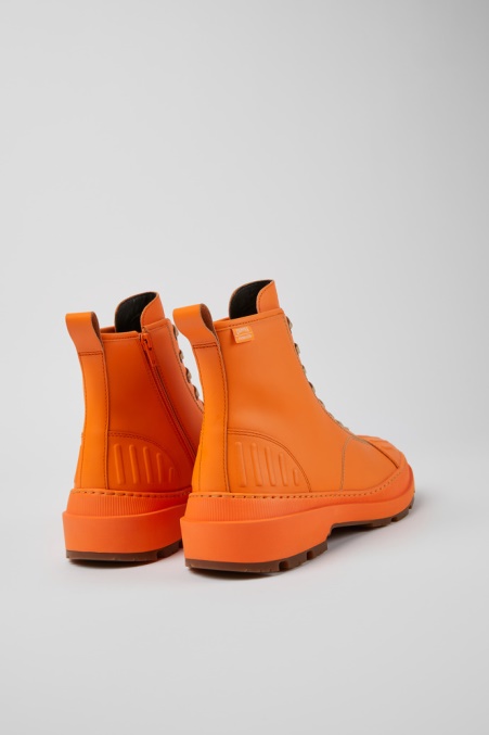Camper De Design Brutus Trek Michelin Orange Lederstiefeletten Für Herren