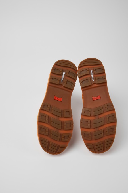 Camper De Design Brutus Trek Michelin Orange Lederstiefeletten Für Herren