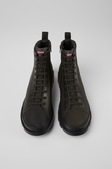 Brutus Dunkelgraue Stiefeletten Aus Textil Und Nubukleder Für Herren Camper De Neu Eingetroffen