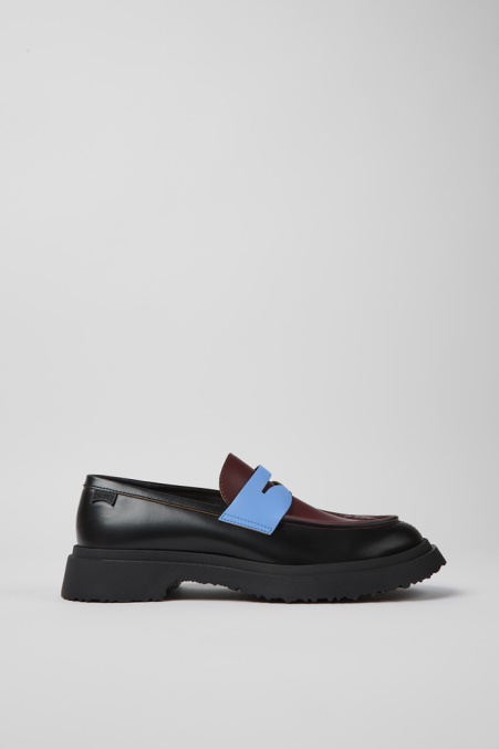 Camper De Design Twins Schwarze Lederloafer Für Herren