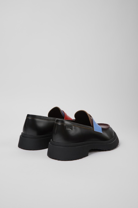 Camper De Design Twins Schwarze Lederloafer Für Herren
