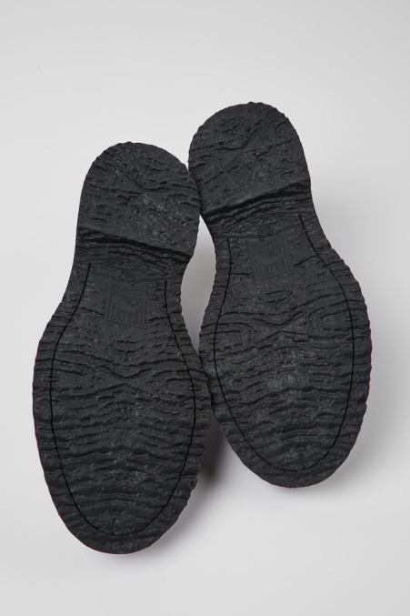 Camper De Design Twins Schwarze Lederloafer Für Herren