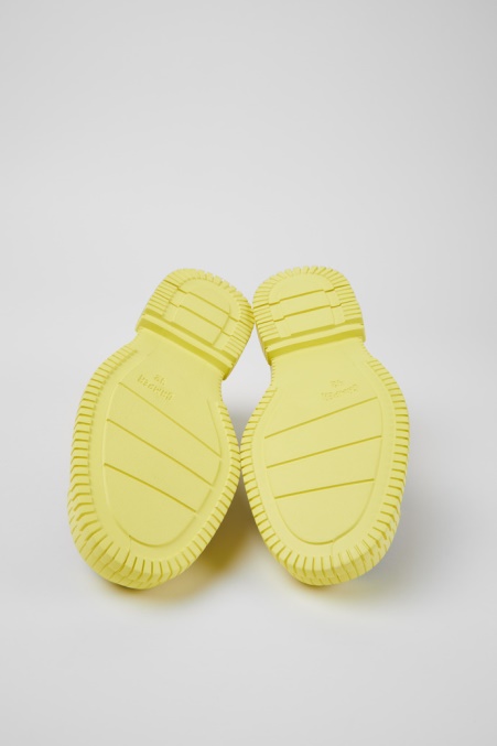 Pix Schwarz-gelber Lederschnürschuh Für Herren Exklusiv Camper De