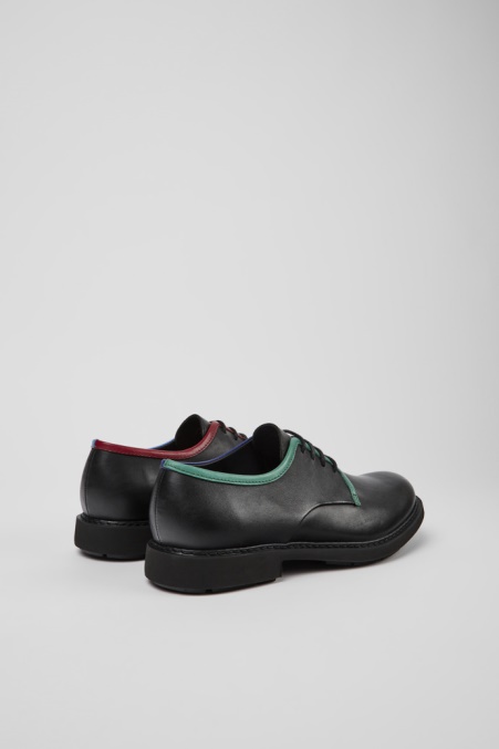 Exklusive Camper De Twins Schwarze Lederschnürschuhe Für Herren