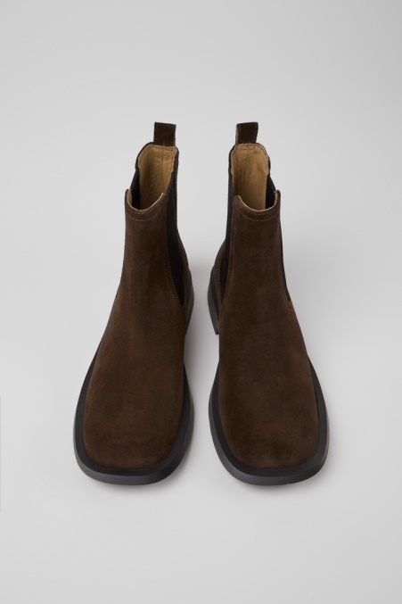 Camper De Mil 1978 Braune Nubuk-chelsea-stiefel Für Herren Neu Eingetroffen