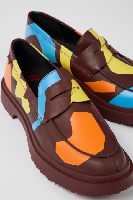 Design Twins Bunt Bedruckter Loafer Für Herren Camper De