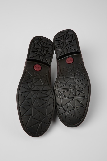 Design Mil Braun-graue Nubukschuhe Für Herren Camper De