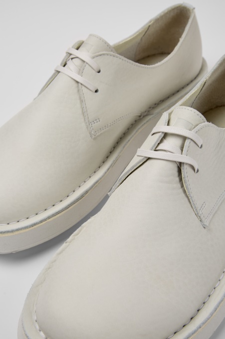 Camper De Design Brothers Polze Weiße Lederschuhe Für Herren