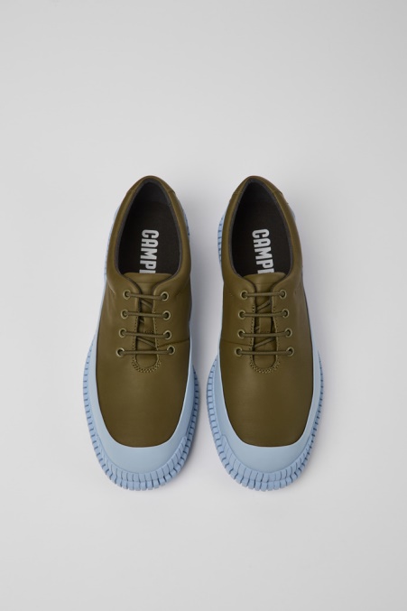 Pix Herrenschuhe Aus Grünem Und Blauem Leder Exklusiv Camper De