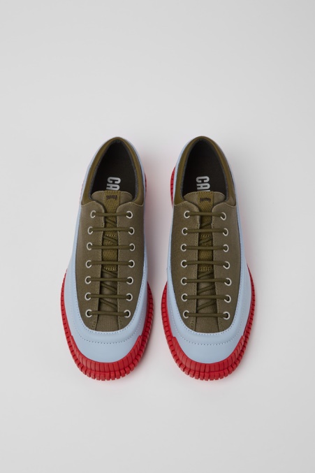 Camper De Pix Grün-blaue Herrenschnürschuhe Neu Eingetroffen