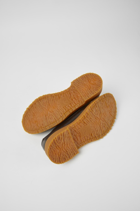 Camper De Design Walden Schnürschuhe Aus Dunkelbraunem Leder