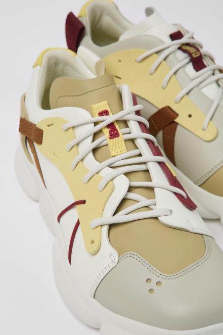 Neu Eingetroffene Sneaker Von Camper De Twins Aus Mehrfarbigem Leder Und Textil Für Herren