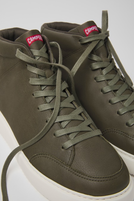 Runner K21 Grüne Ledersneaker Für Herren Camper De Neu Eingetroffen