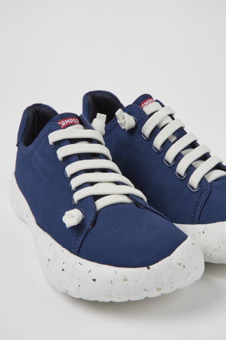Camper De Peu Stadionblaue Textilsneaker Für Herren Neu Eingetroffen