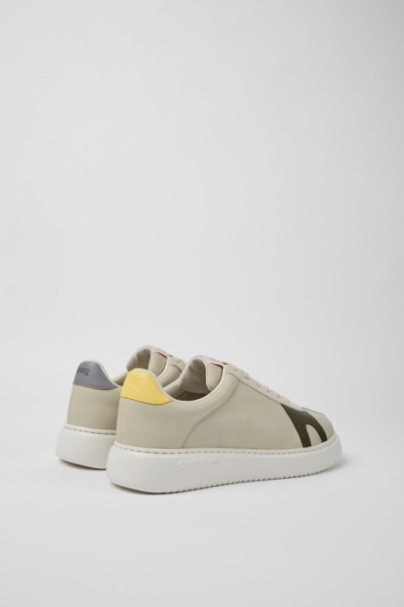 Camper De Design Twins Sneaker Aus Grauem Leder Und Nubukleder Für Herren