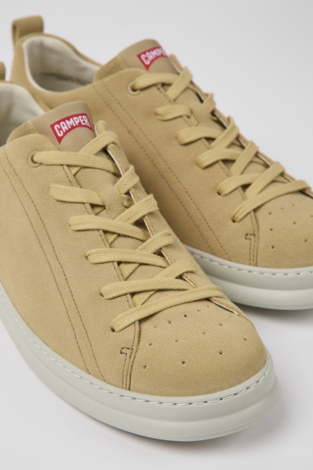 Camper De Runner Beige Nubuk Turnschuhe Für Herren Neu Eingetroffen